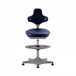 Chaise de laboratoire LABSTER 3 - Bimos - Roulettes - Skaï