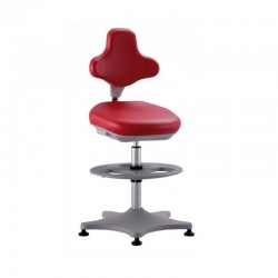 Chaise de laboratoire LABSTER 3 - Bimos - Roulettes - Skaï