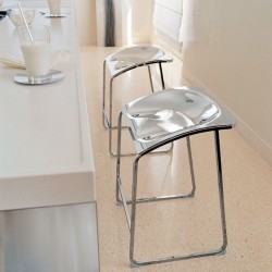 Arod 500 Pedrali - Tabouret de bar design avec structure chromée