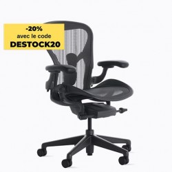 Siège de bureau Aeron 2 Herman Miller - Graphite / Dual Posture Fit - Taille A