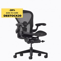 Siège de bureau Aeron 2 Herman Miller - Onyx Ultra Matte - Taille A